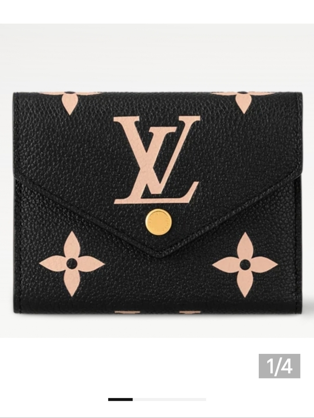 Black with Creme Monogram Envelope Wallet, Comes W/ GIFT🎁😉
